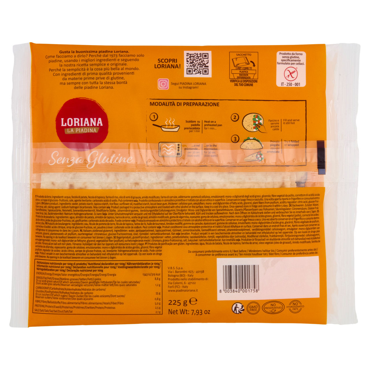 Piadina senza glutine 225 gr - Immagine 11