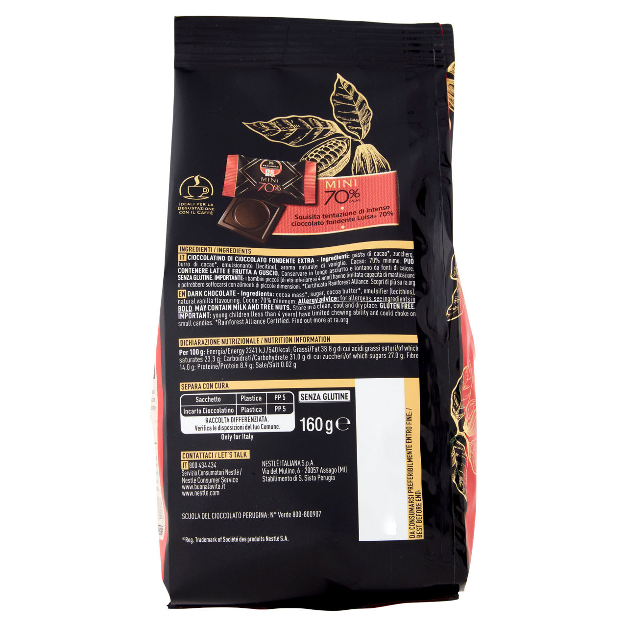 Cioccolatini lastrine di cioccolato fondente extra 160 gr - Immagine 41