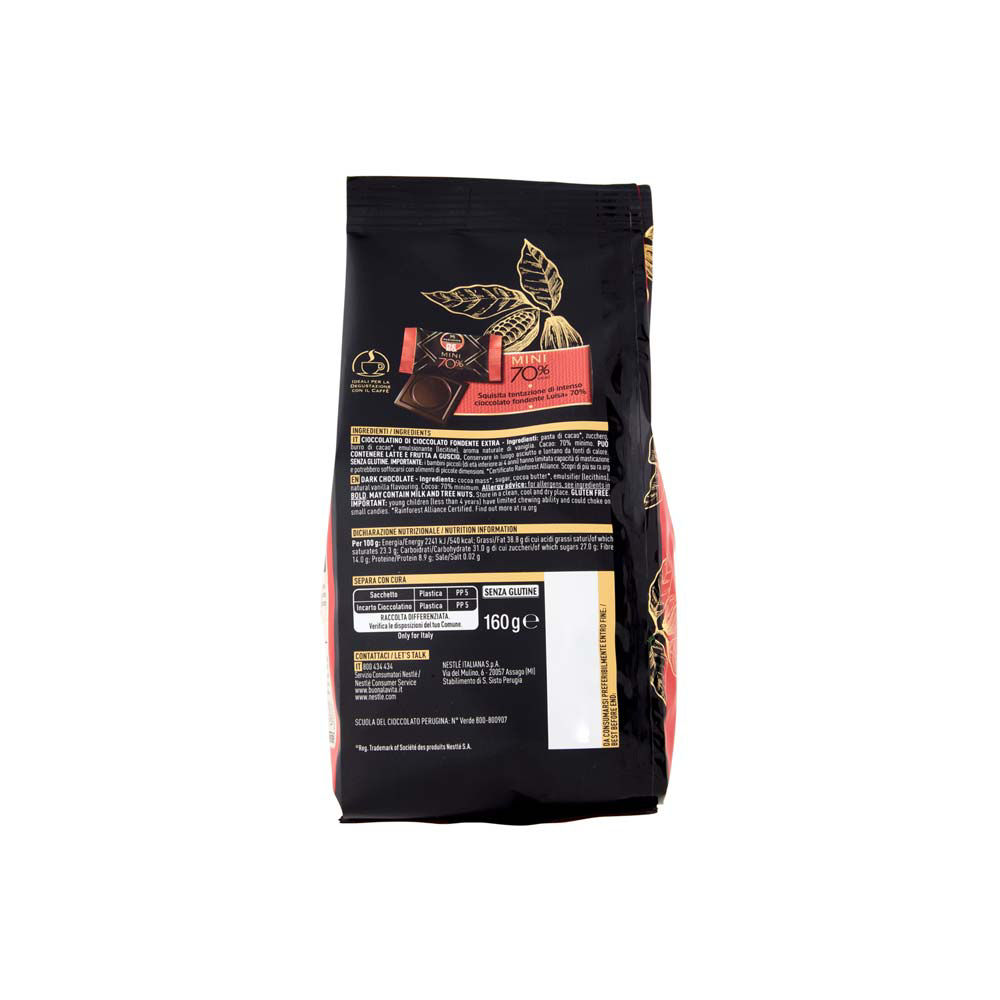 Cioccolatini lastrine di cioccolato fondente extra 160 gr - Immagine 21