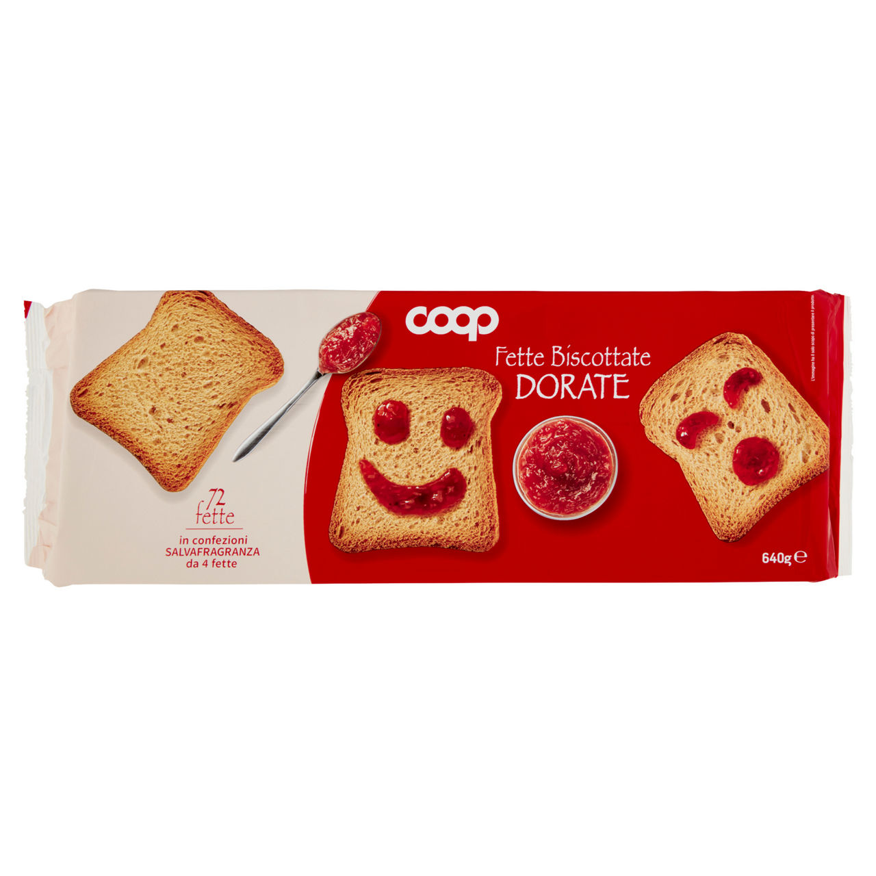 Fette biscottate dorate 72 fette 640 g