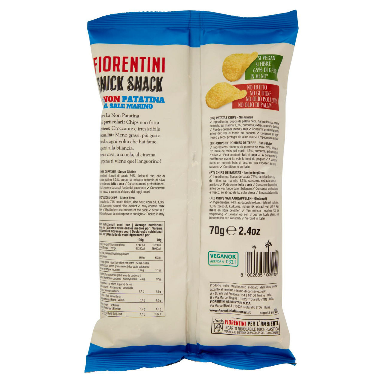 Chips non fritte al sale marino 70 gr - Immagine 31