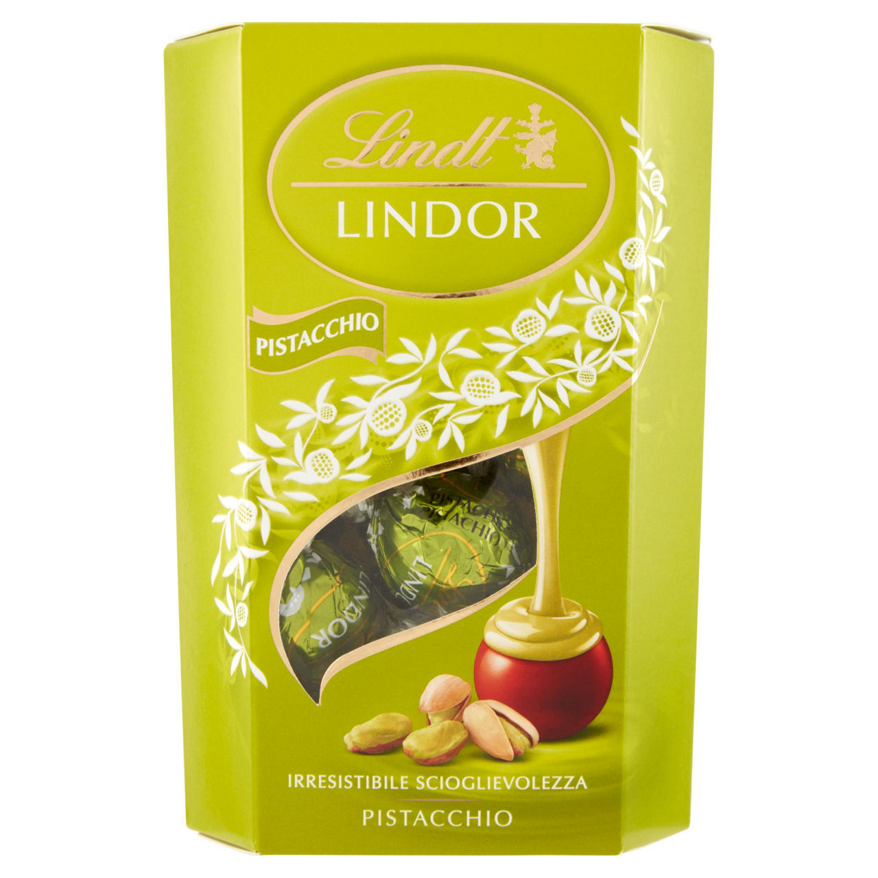 Praline con cioccolato al latte e ripieno al pistacchio 200 gr - Immagine 01