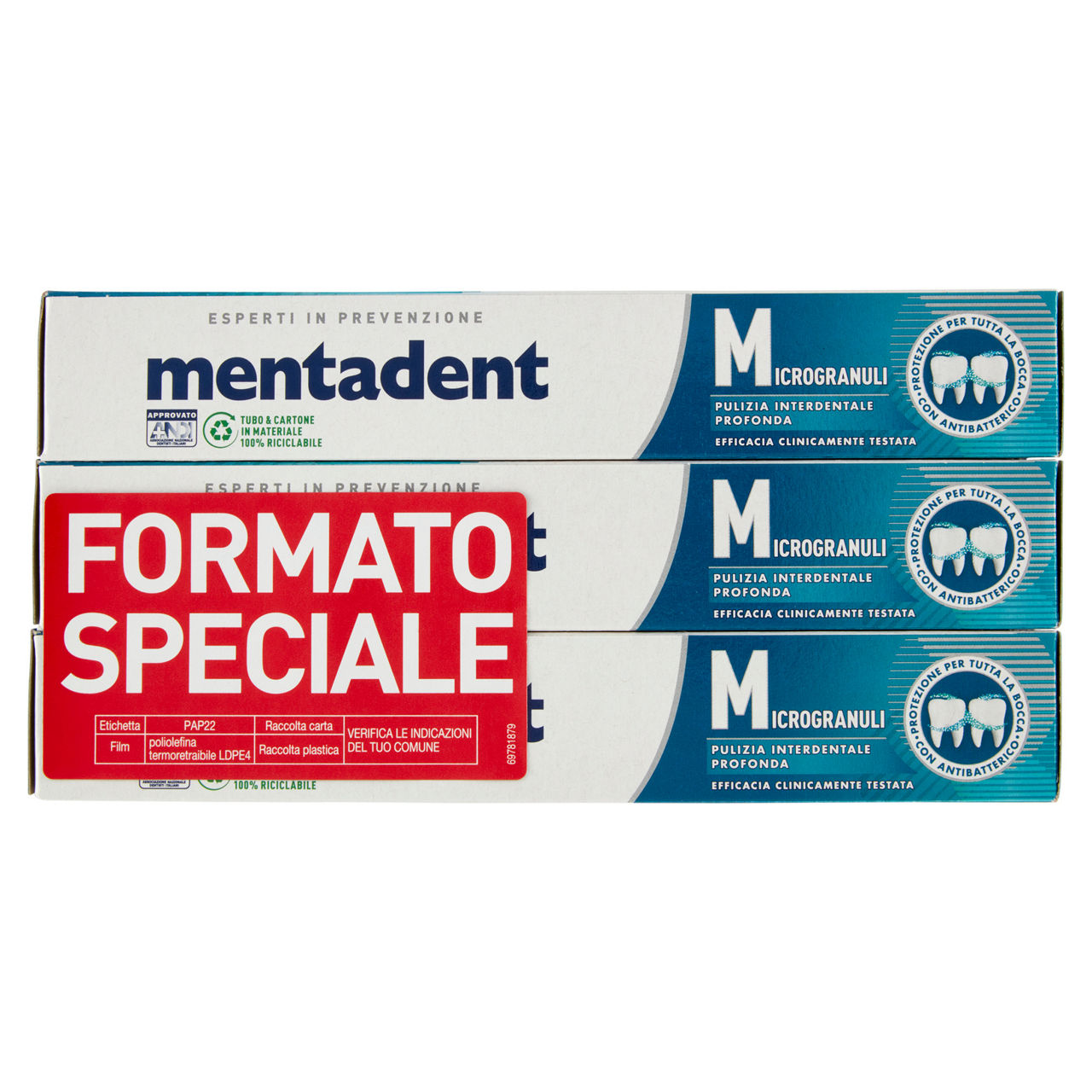 Dentifricio microgranuli 3 pz x 75 ml - Immagine 01