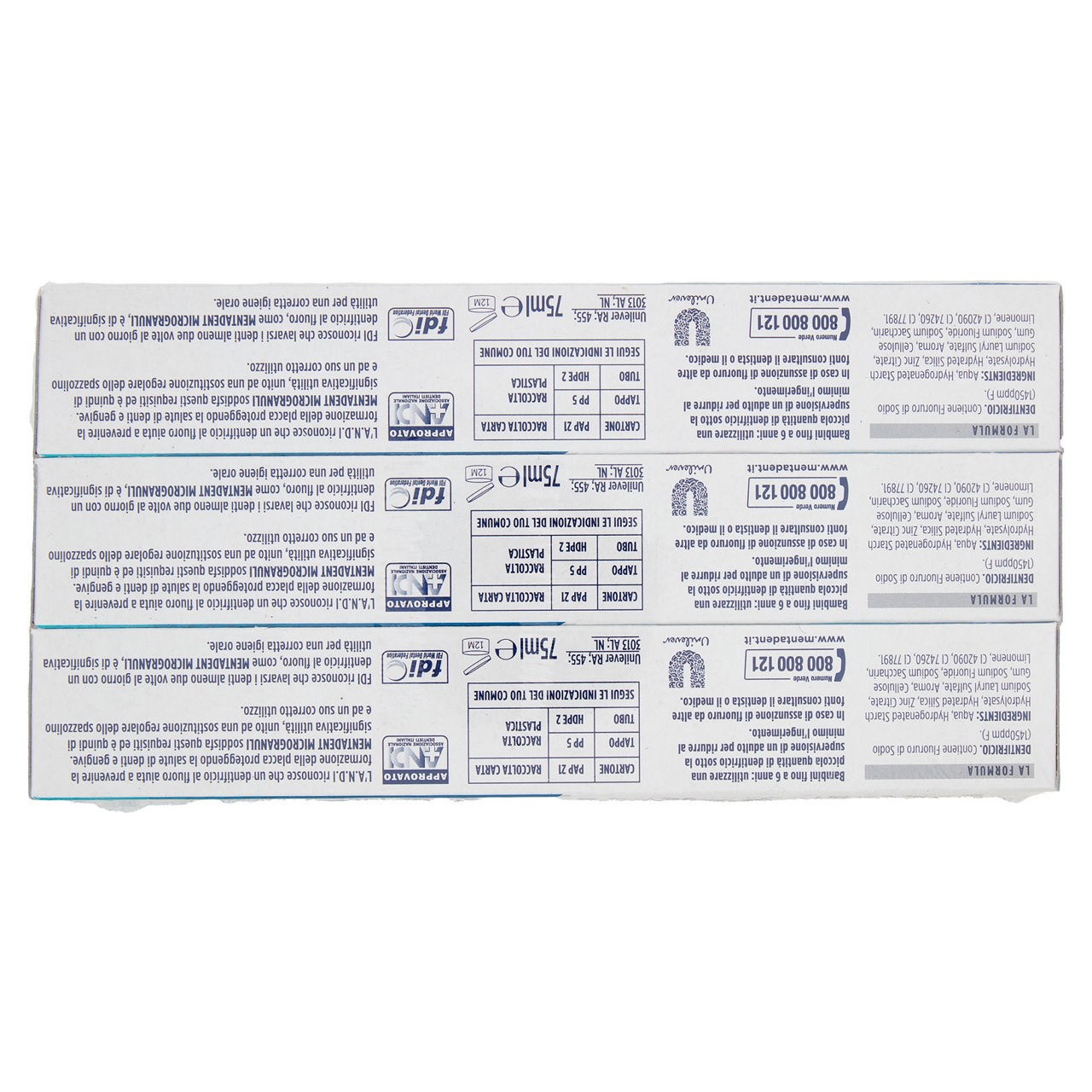 Dentifricio microgranuli 3 pz x 75 ml - Immagine 41