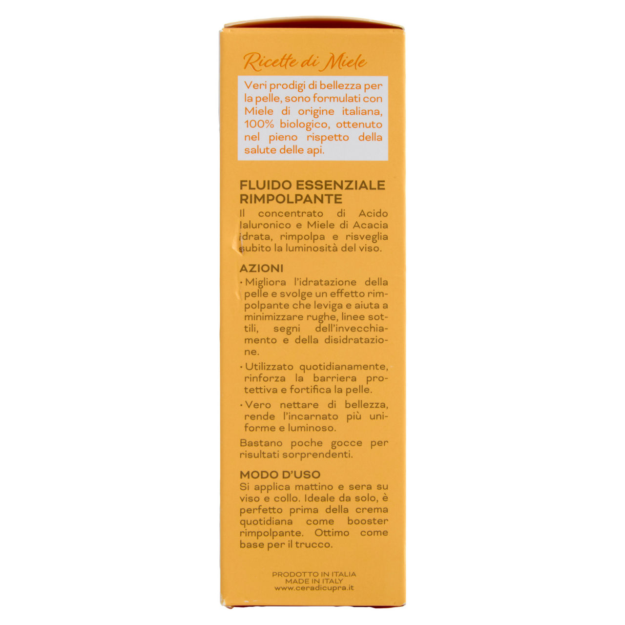 SIERO VISO NUTRIENTE CONC.ACIDO IALURONICO CERA DI CUPRA ML.30 - Immagine 31