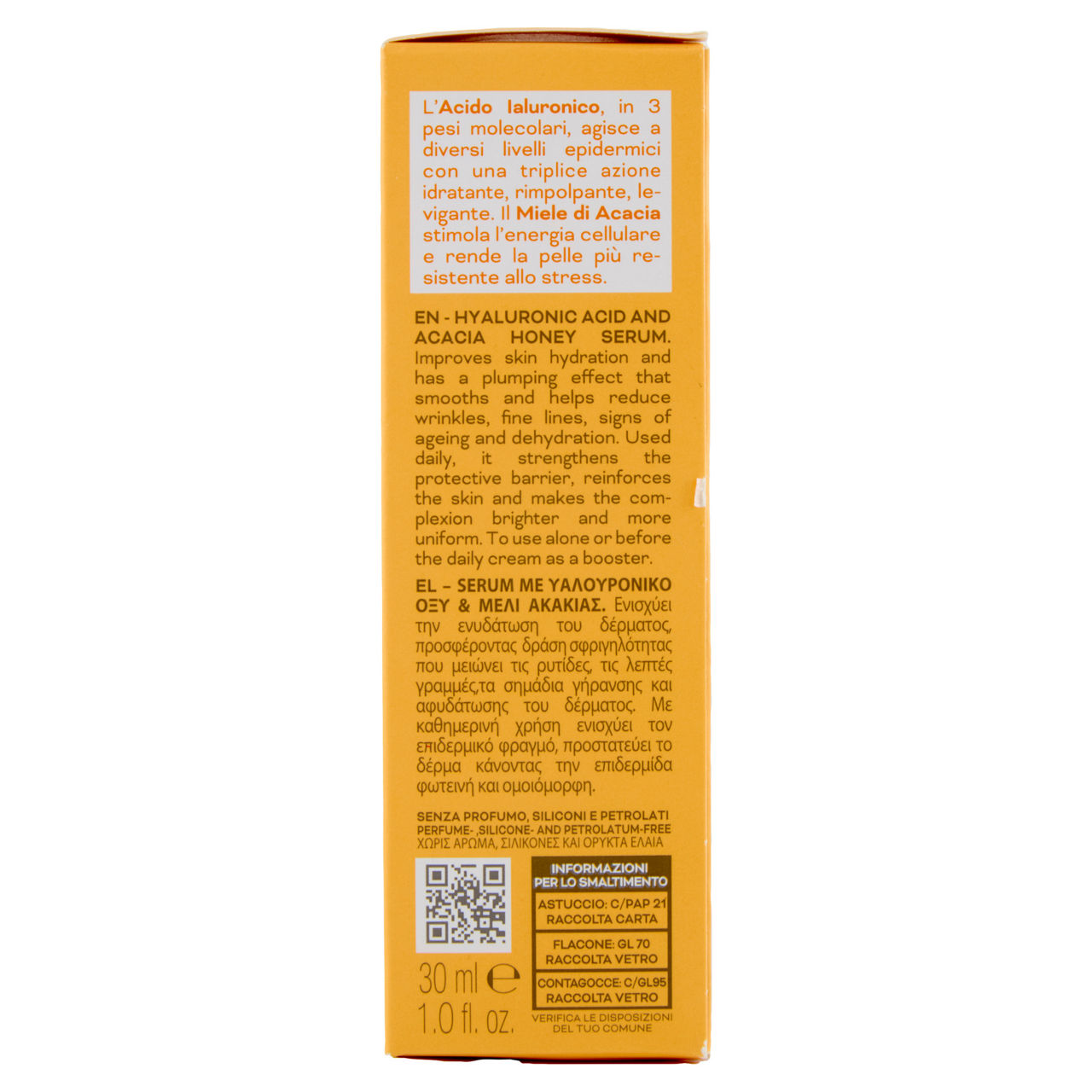 SIERO VISO NUTRIENTE CONC.ACIDO IALURONICO CERA DI CUPRA ML.30 - Immagine 41