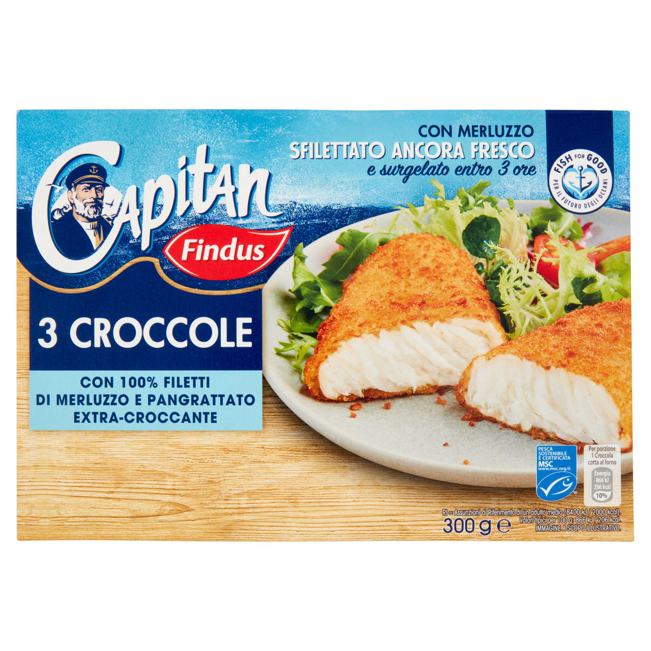 CROCCOLE CLASSICHE MSC CAPITAN FINDUS 3 PZ. CARTONE G 300 - Immagine 01