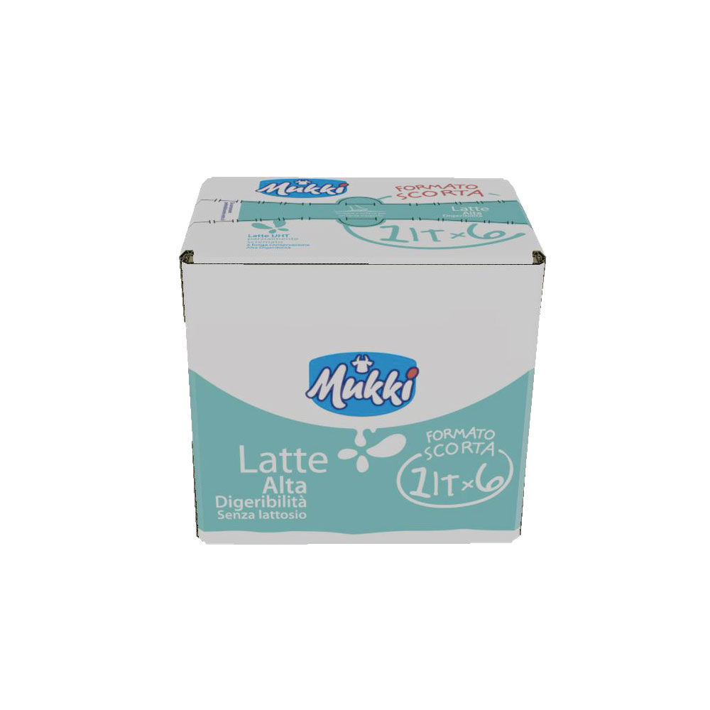 Latte UHT parzialmente scremato alta digeribilità 6 pz da 1 lt