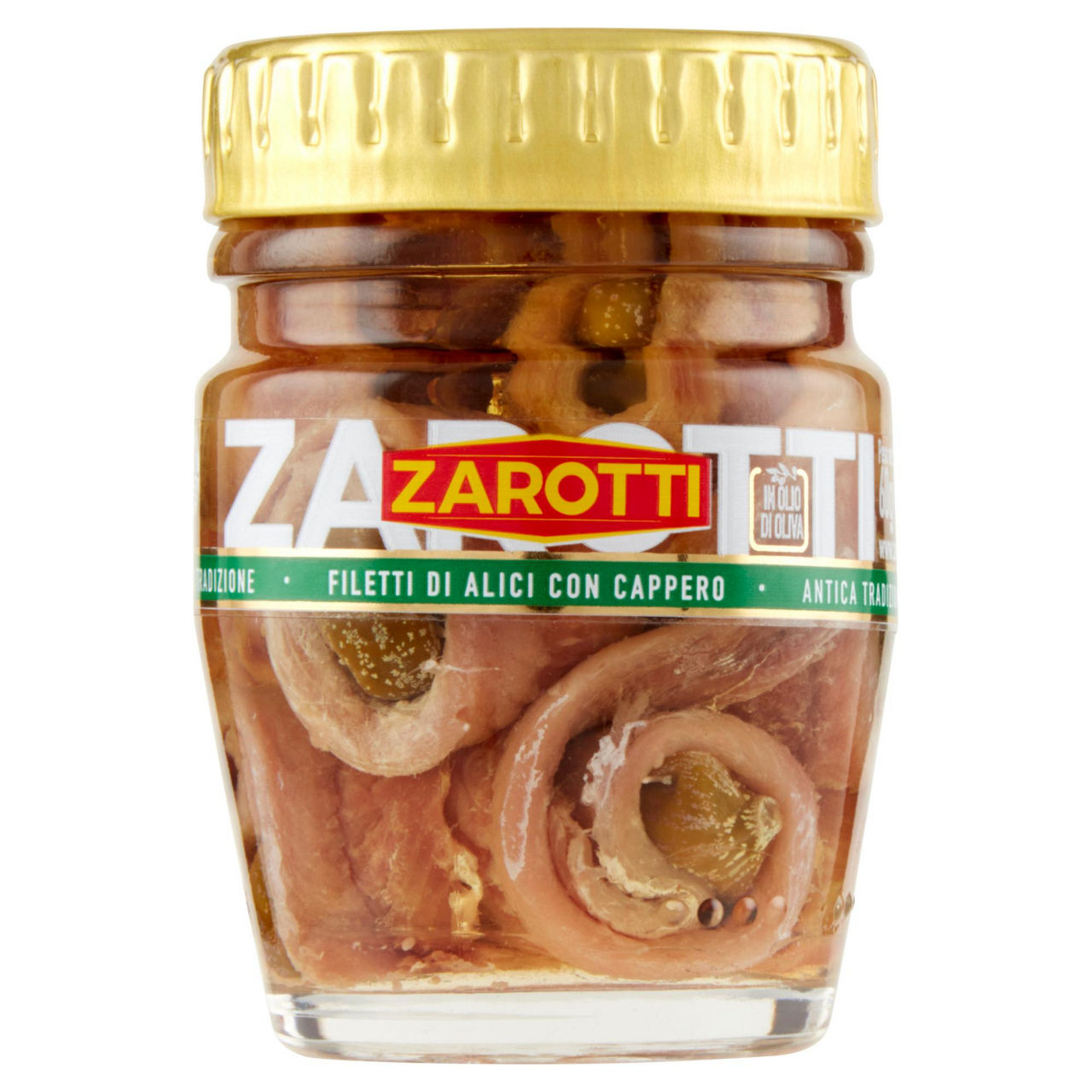 Alici arrotolate con capperi in olio di oliva 60 gr - Immagine 01