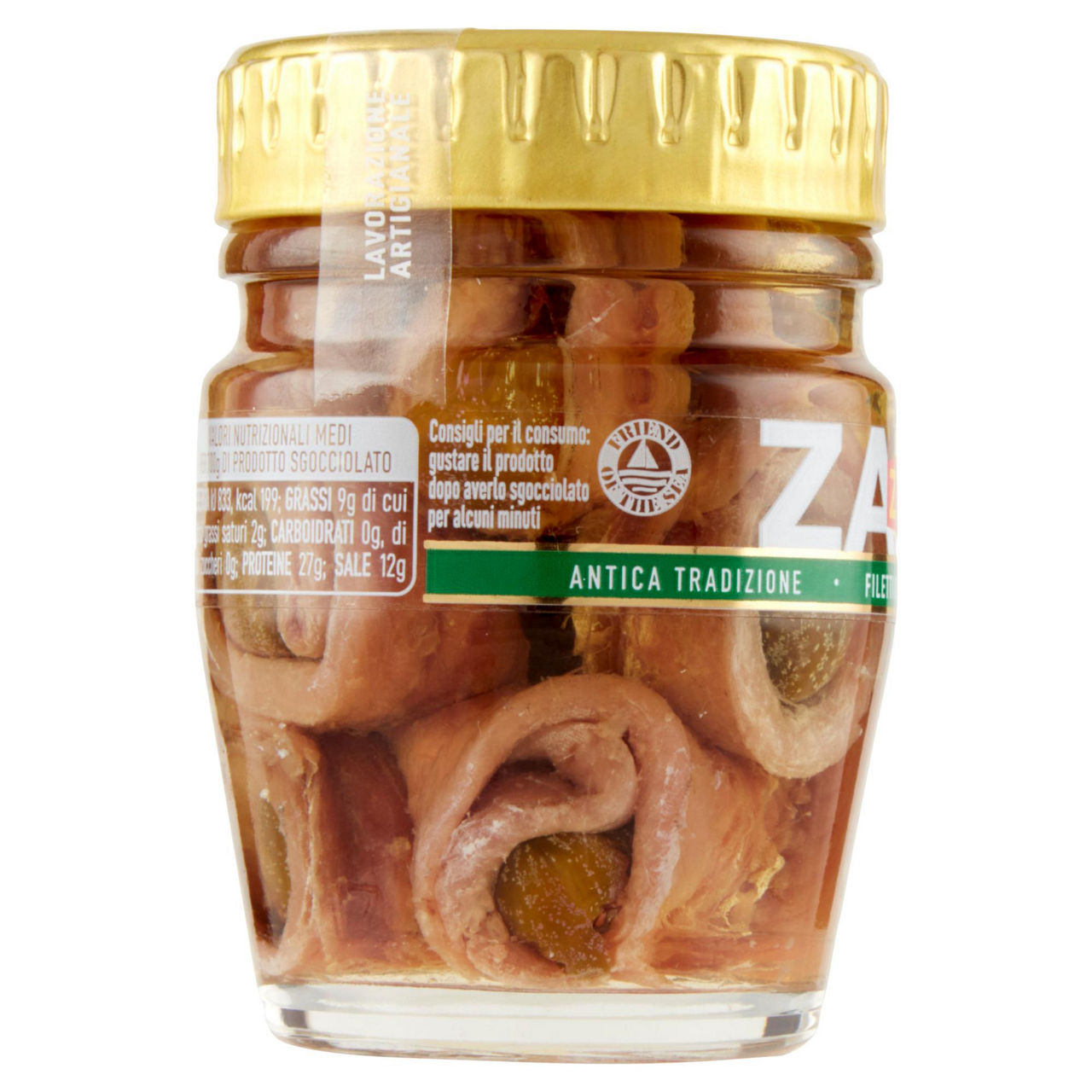 Alici arrotolate con capperi in olio di oliva 60 gr - Immagine 31