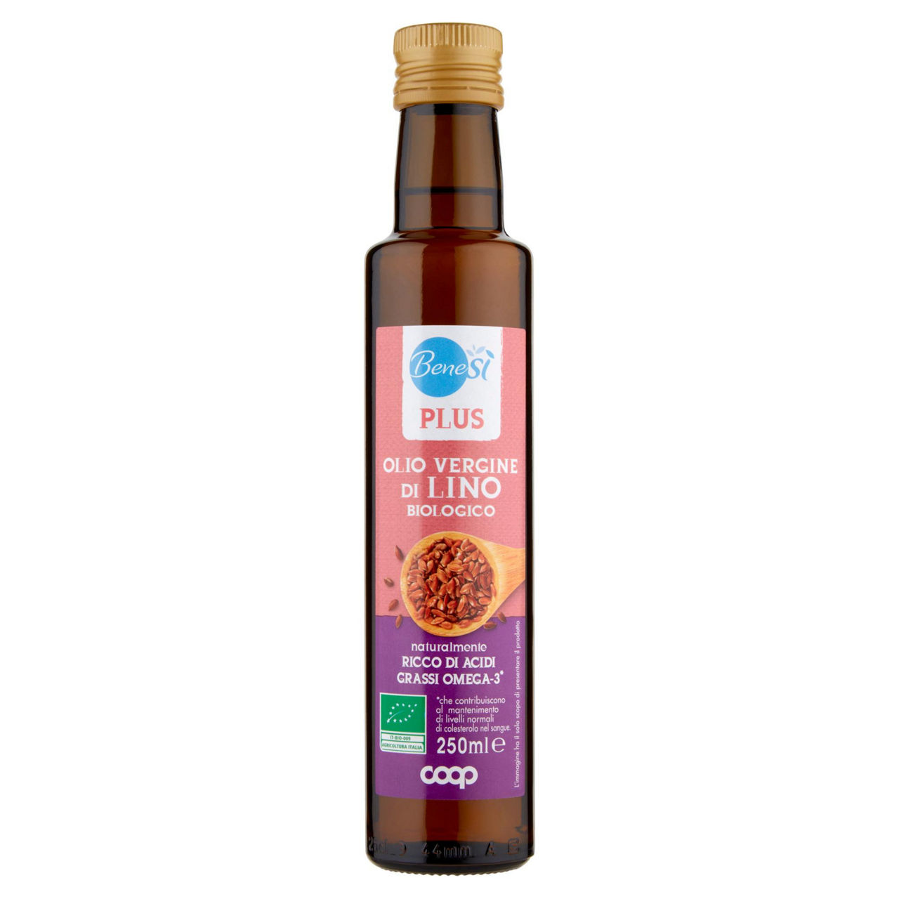 Olio di semi di lino biologico 250 ml - Immagine 01
