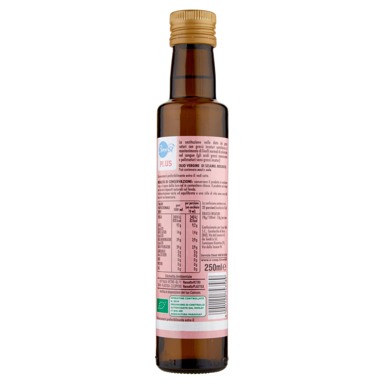 Olio vergine di sesamo biologico 250 ml - Immagine 21
