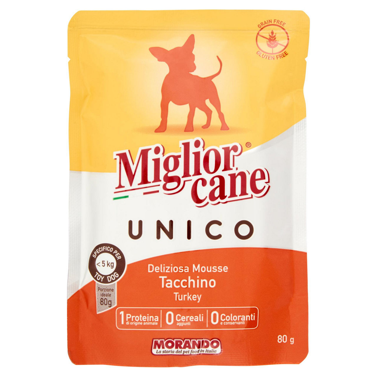 Umido per cani toy mousse tacchino 80 gr - Immagine 01
