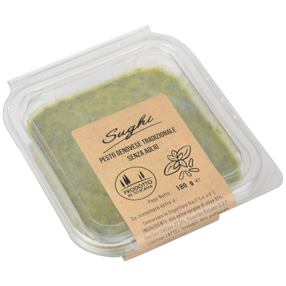 Pesto Genovese tradizionale senza aglio 180 gr