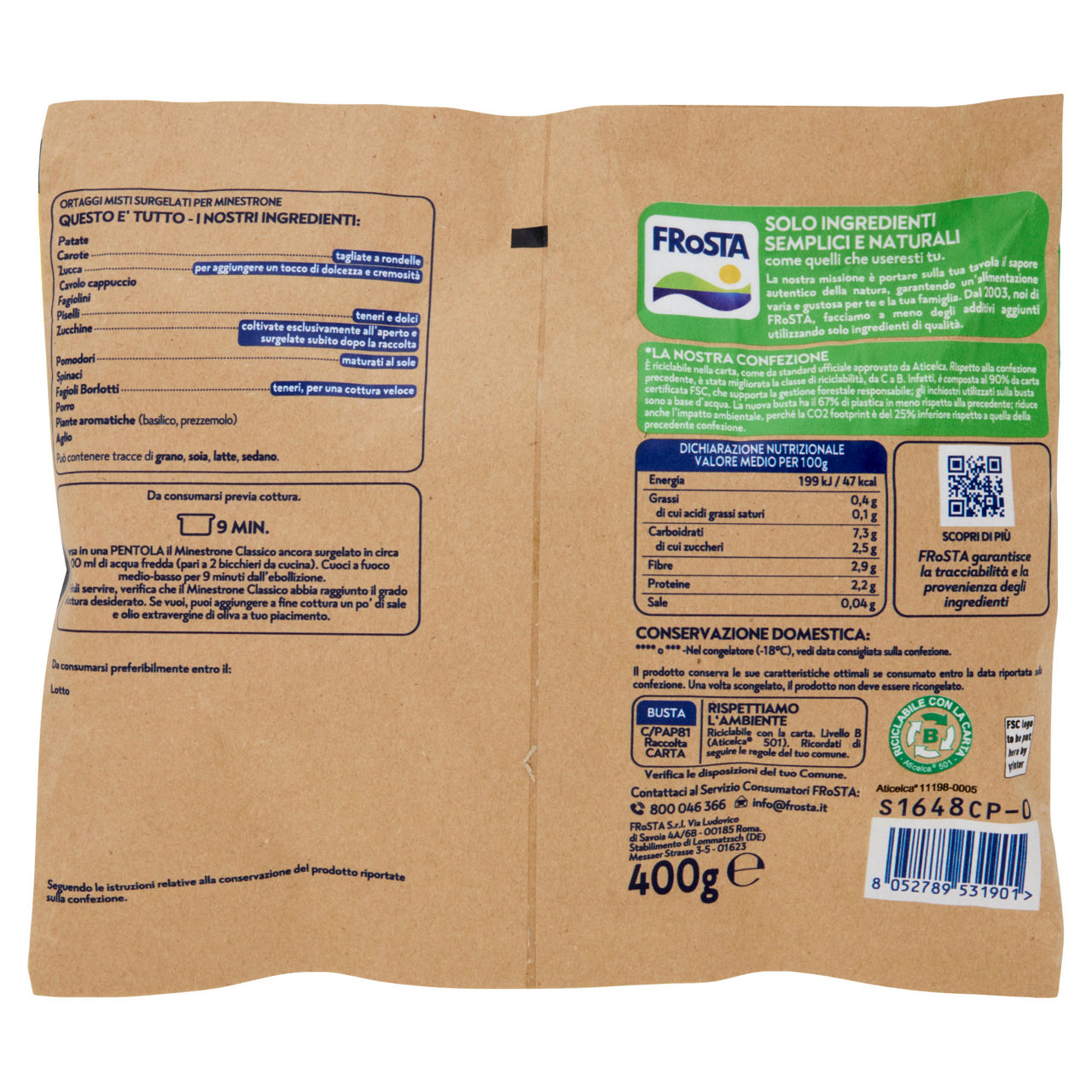 Minestrone Classico surgelato 400 gr - Immagine 41