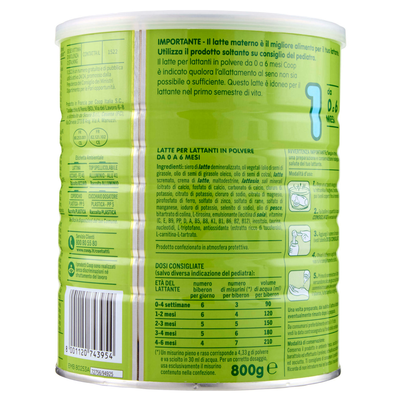 Latte in polvere per lattanti 1 800 gr - Immagine 51