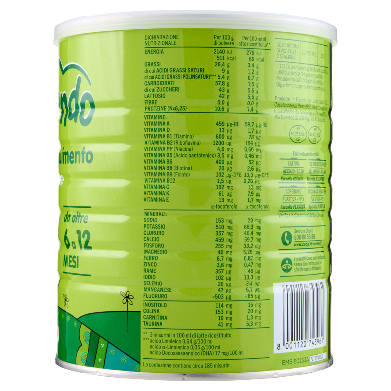 Latte di proseguimento 2 in polvere 800 gr - Immagine 11