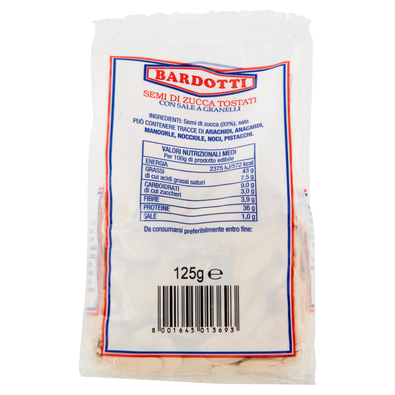 Semi di zucca tostati con sale a granelli 125 gr - Immagine 11