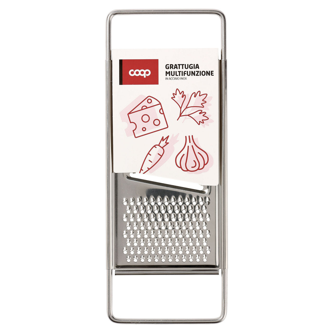 Grattugia multifunzione in acciaio inox coop