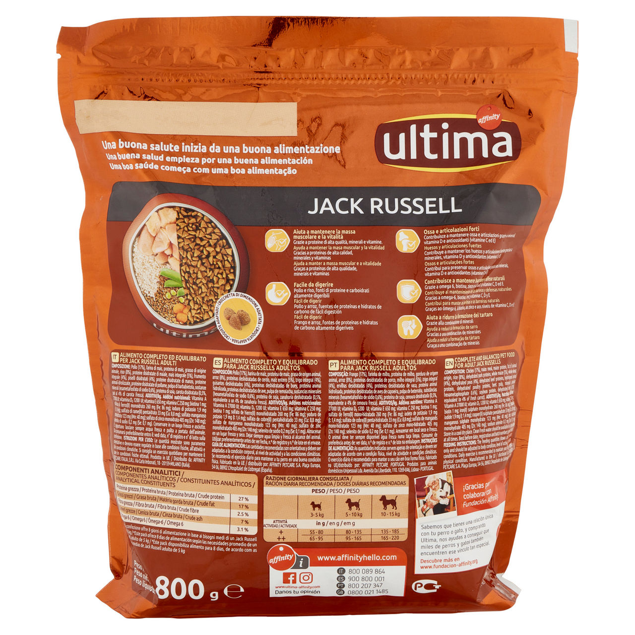 Crocchette per cani jack russell pollo 800 gr - Immagine 31