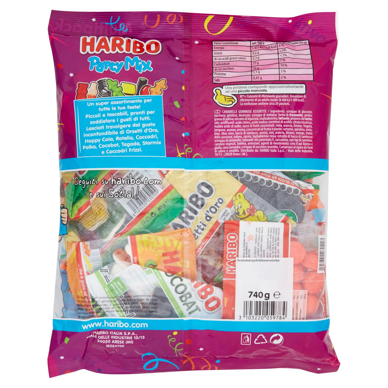 Caramelle gommose assortite party 740 gr - Immagine 41