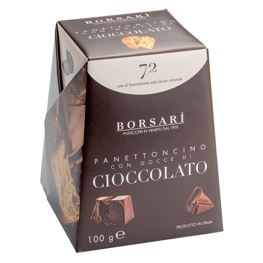 Mini panettone con gocce di cioccolato 100 gr