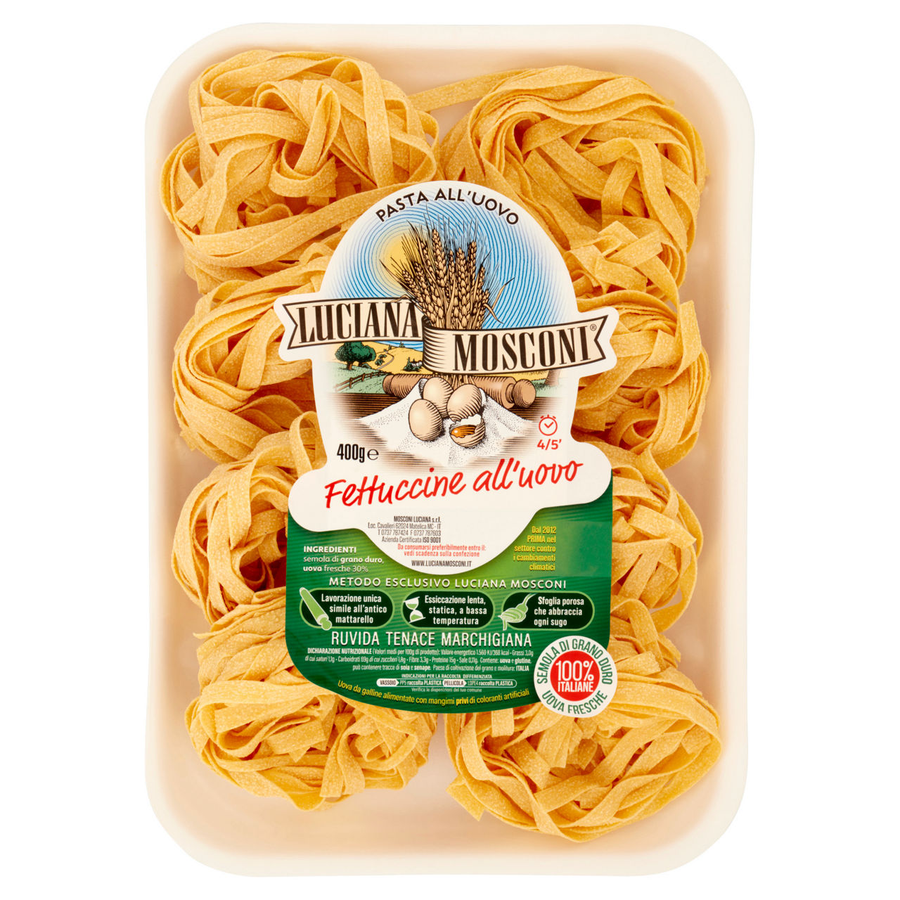 Fettuccine pasta all'uovo 400 gr - Immagine 01