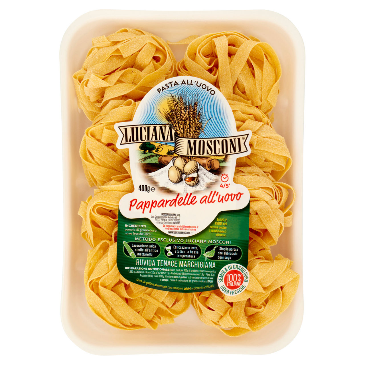 Pappardelle pasta all'uovo 400 gr - Immagine 01
