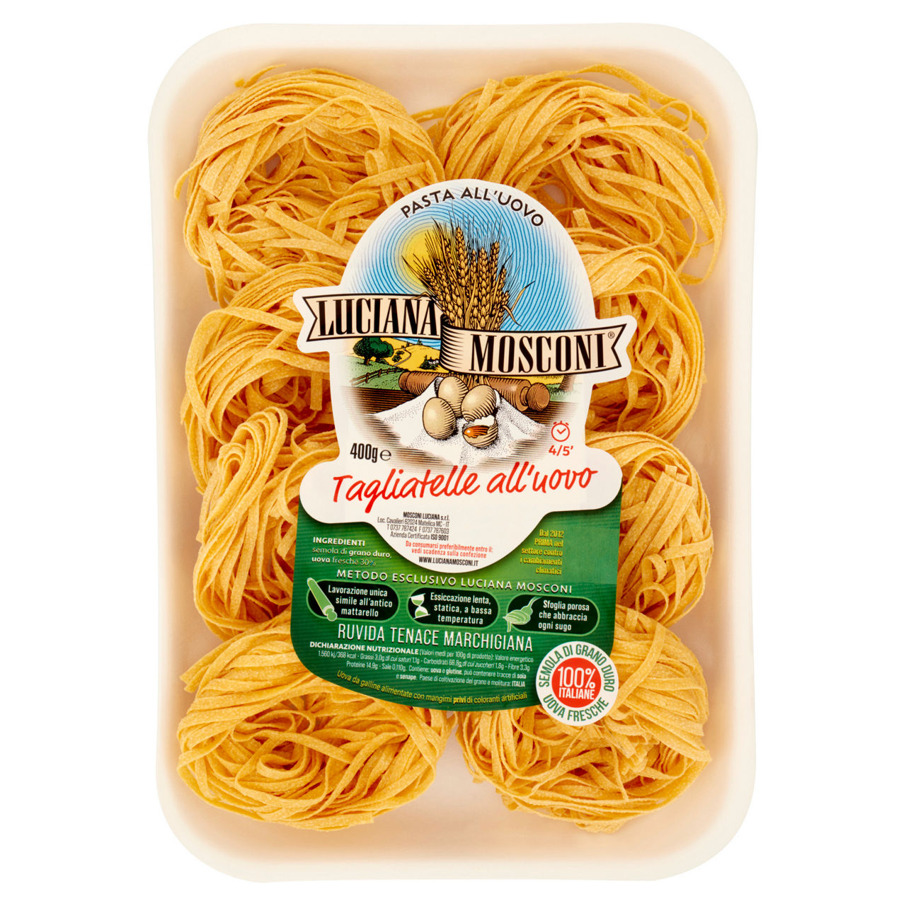 Tagliatelle pasta all'uovo 400 gr