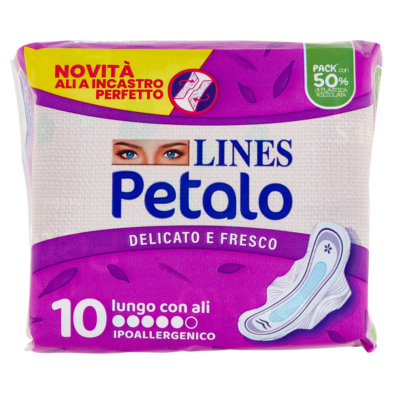 Assorbenti lunghi con ali 10 pz
