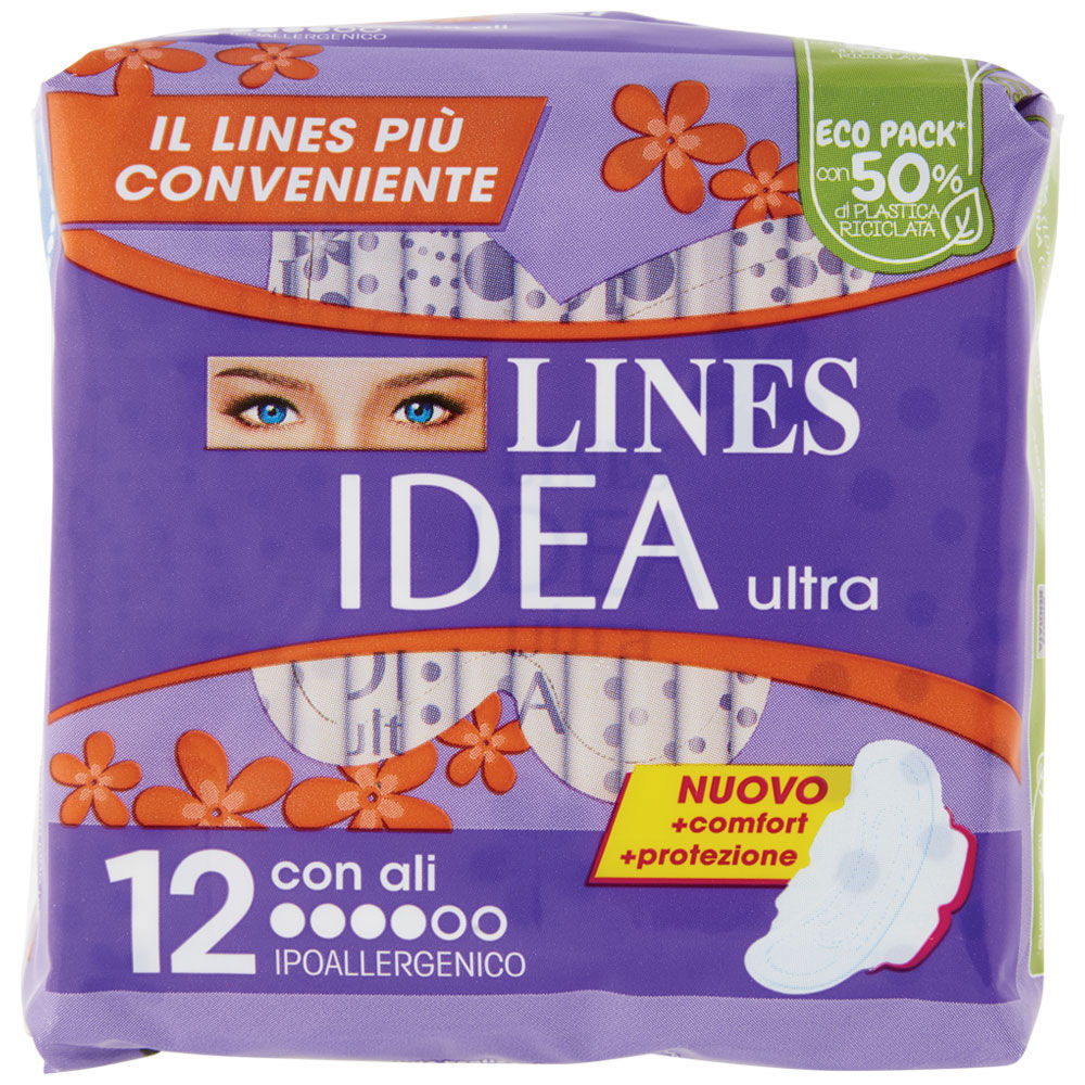 Assorbenti lines idea ultra giorno ali pz.12 - Immagine 01