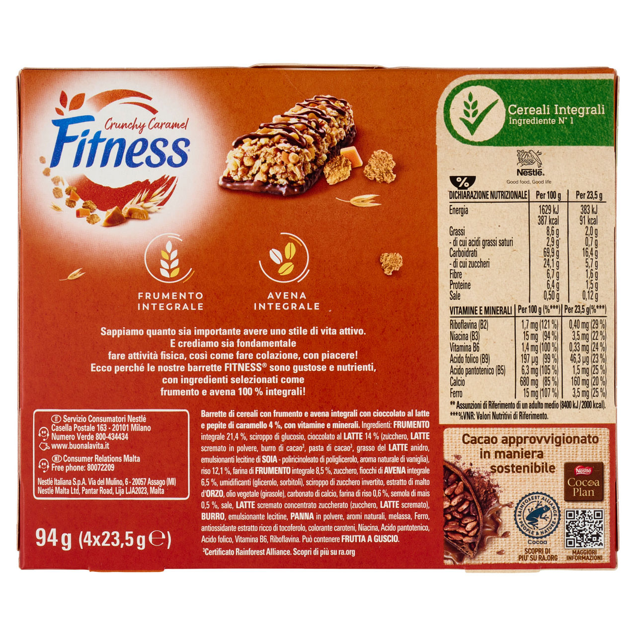 Barrette ai cereali crunchy caramel 4 pz - Immagine 51
