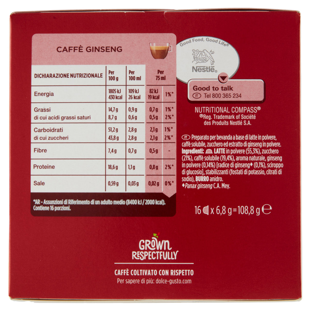 Caffè in capsule gusto ginseng 16 pz - Immagine 51