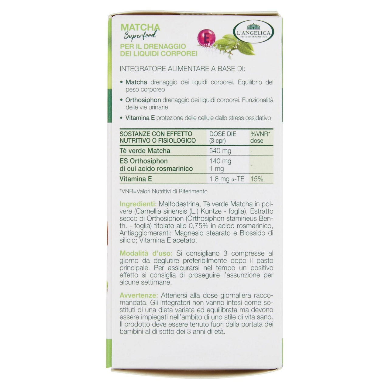 INTEGRATORE MATCHA L'ANGELICA 60 CPS 30 GR - Immagine 31