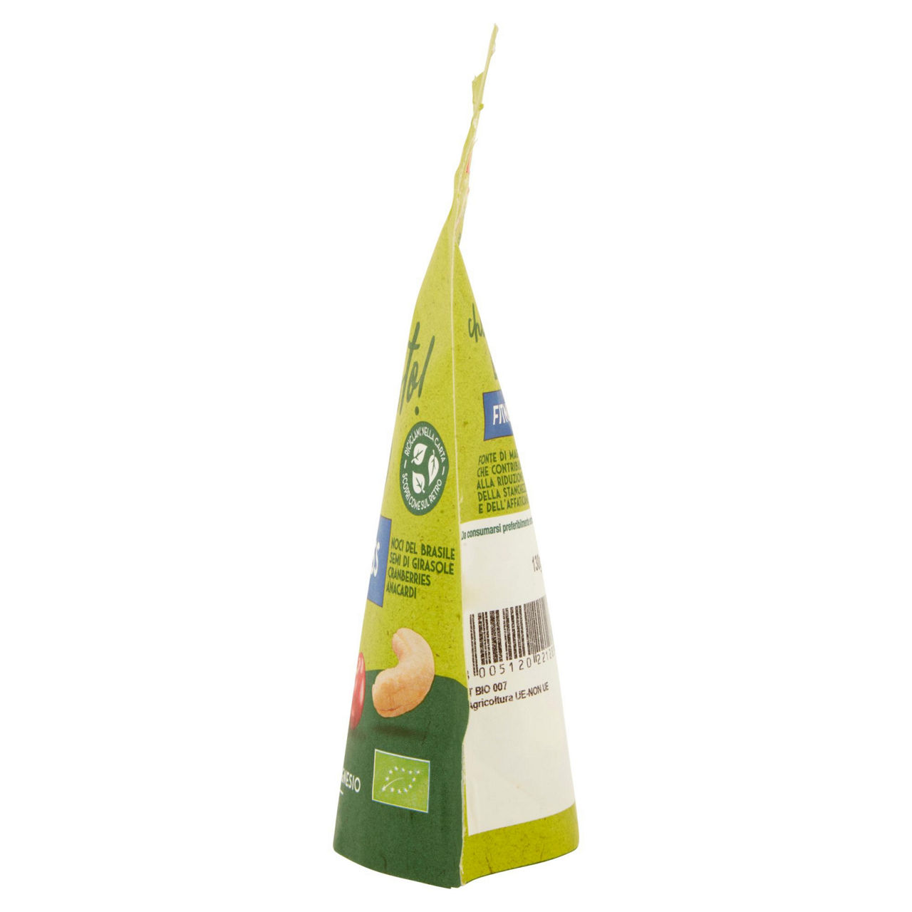 Mix fitness bio di frutta secca mirtilli rossi e semi 130 gr - Immagine 51