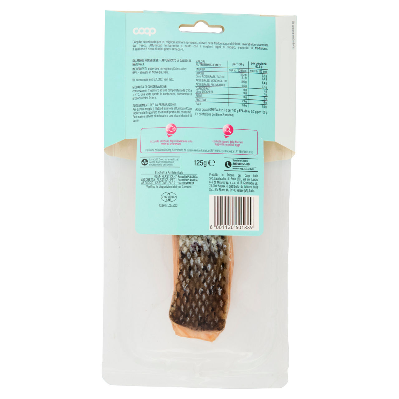 Salmone Norvegese affumicato a caldo al naturale 125 gr - Immagine 21