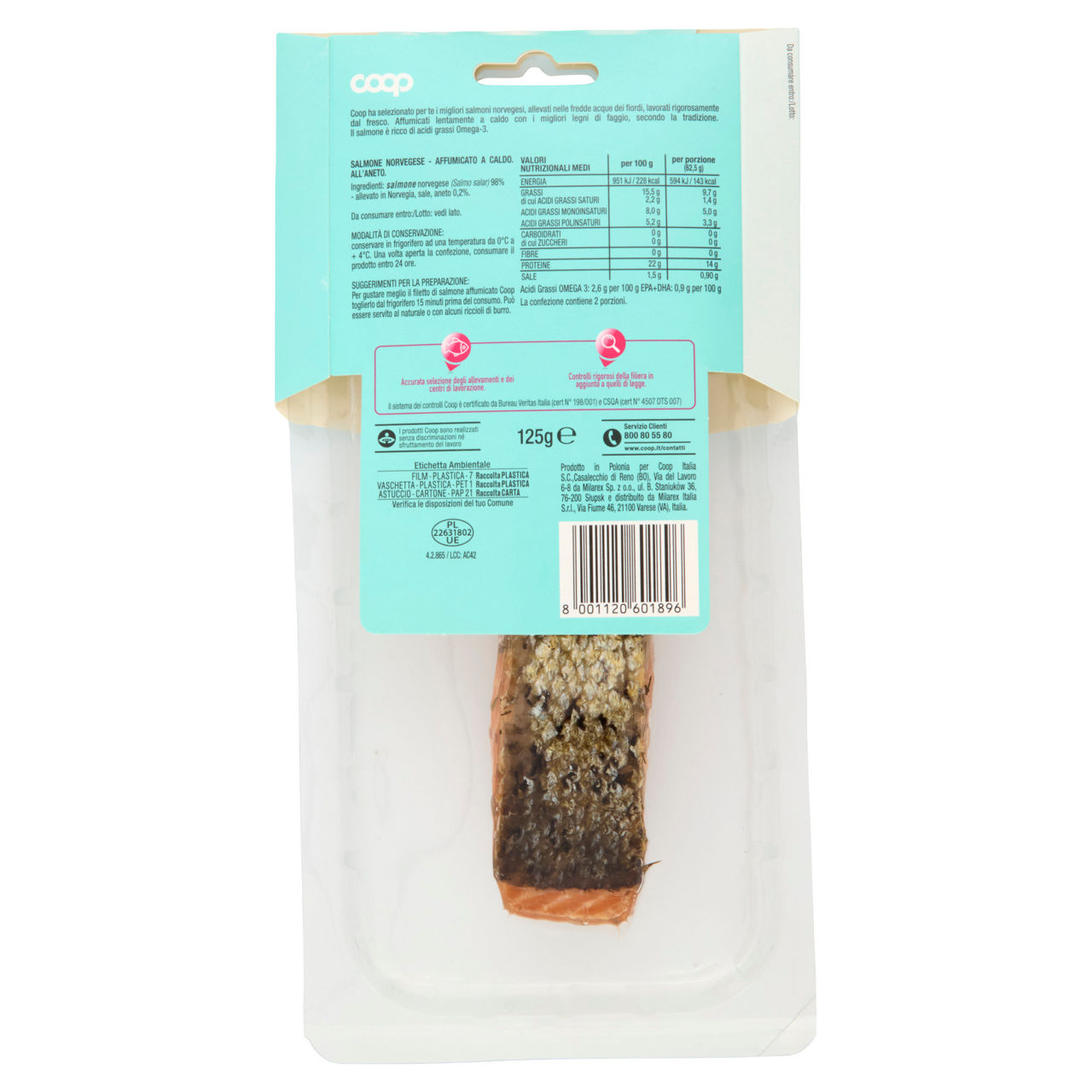 Salmone norvegese affumicato a caldo all’aneto 125 gr - Immagine 31