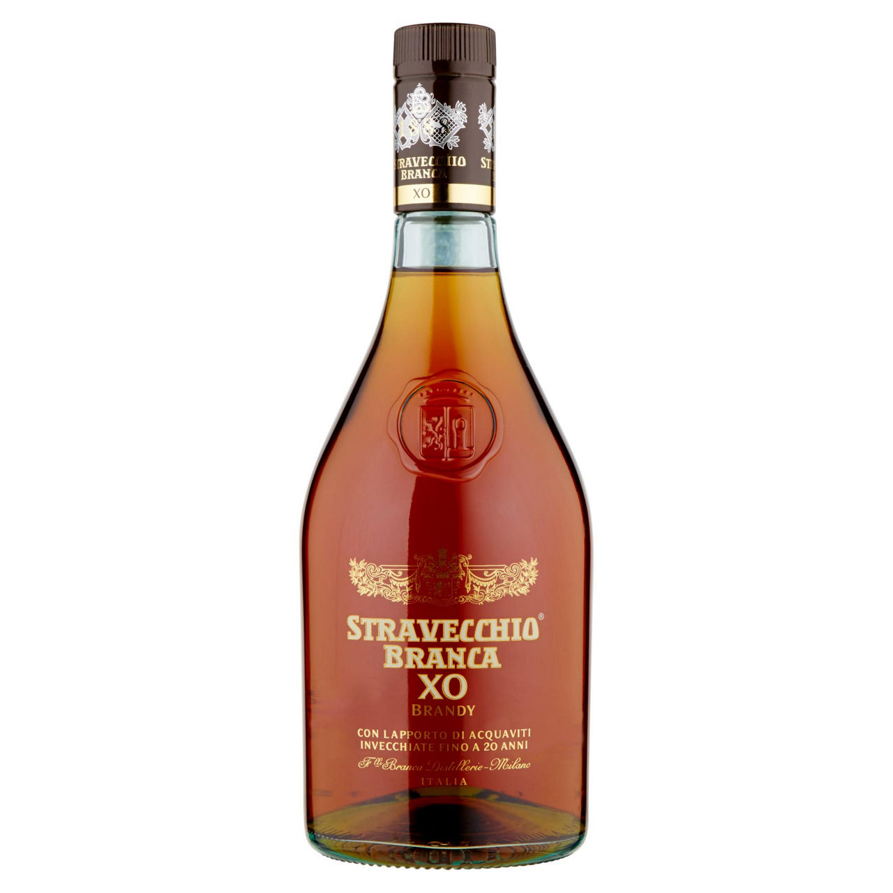 Brandy stravecchio xo 38 gradi branca bottiglia ml 700