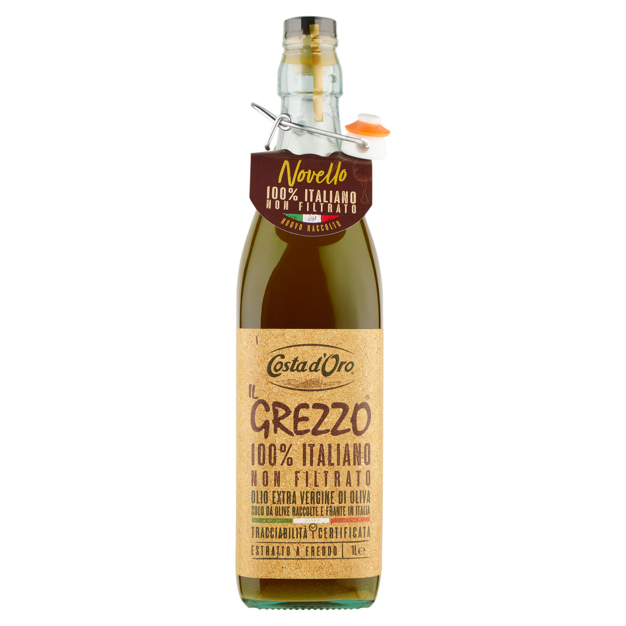Olio extravergine di oliva nuovo raccolto estratto a freddo 1 lt - Immagine 01