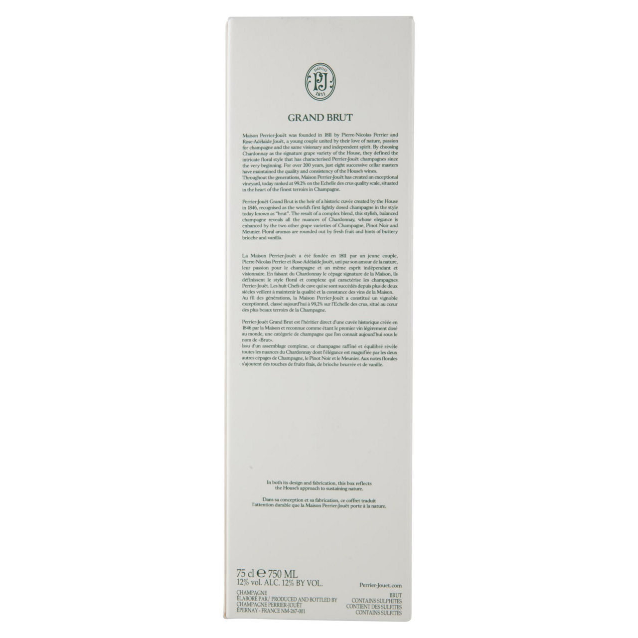 CHAMPAGNE PERRIER JOUET GRAND BRUT ASTUCCIO ML 750 - Immagine 41