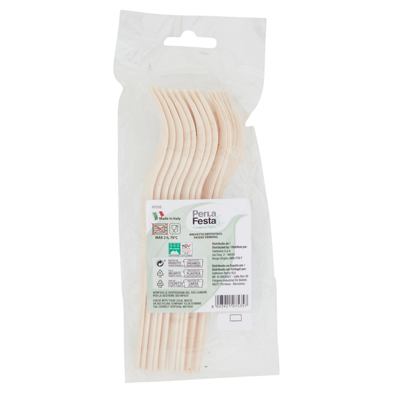 FORCHETTE COMPOSTABILI NATURAL PERLAFESTA PZ 10 - Immagine 51