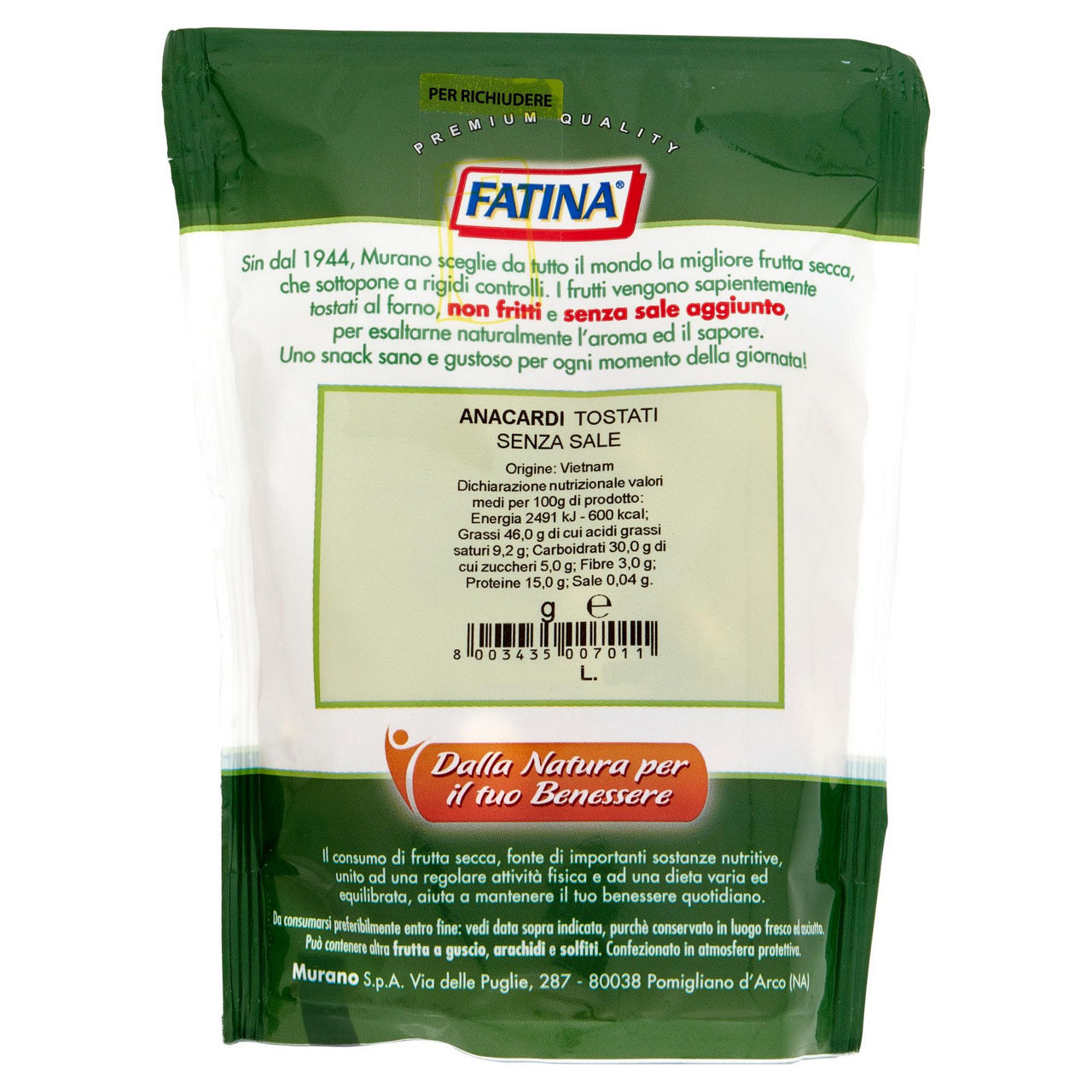 Anacardi tostati senza sale 150 gr - Immagine 31