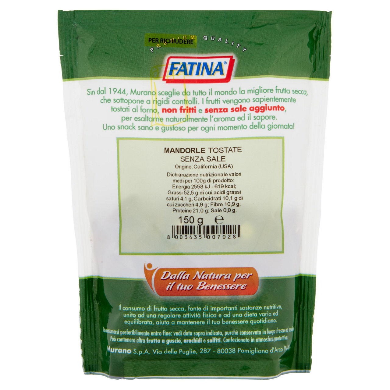Mandorle sgusciate tostate senza sale 150 gr - Immagine 31