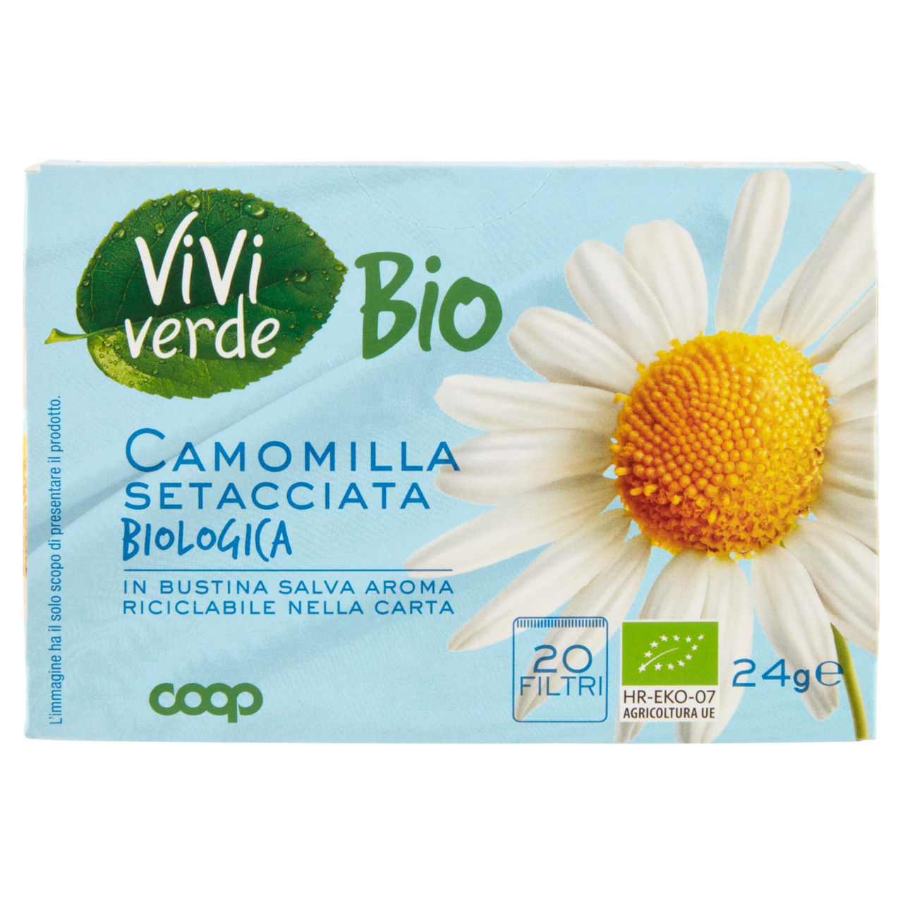 Camomilla setacciata bio 20 filtri - Immagine 01