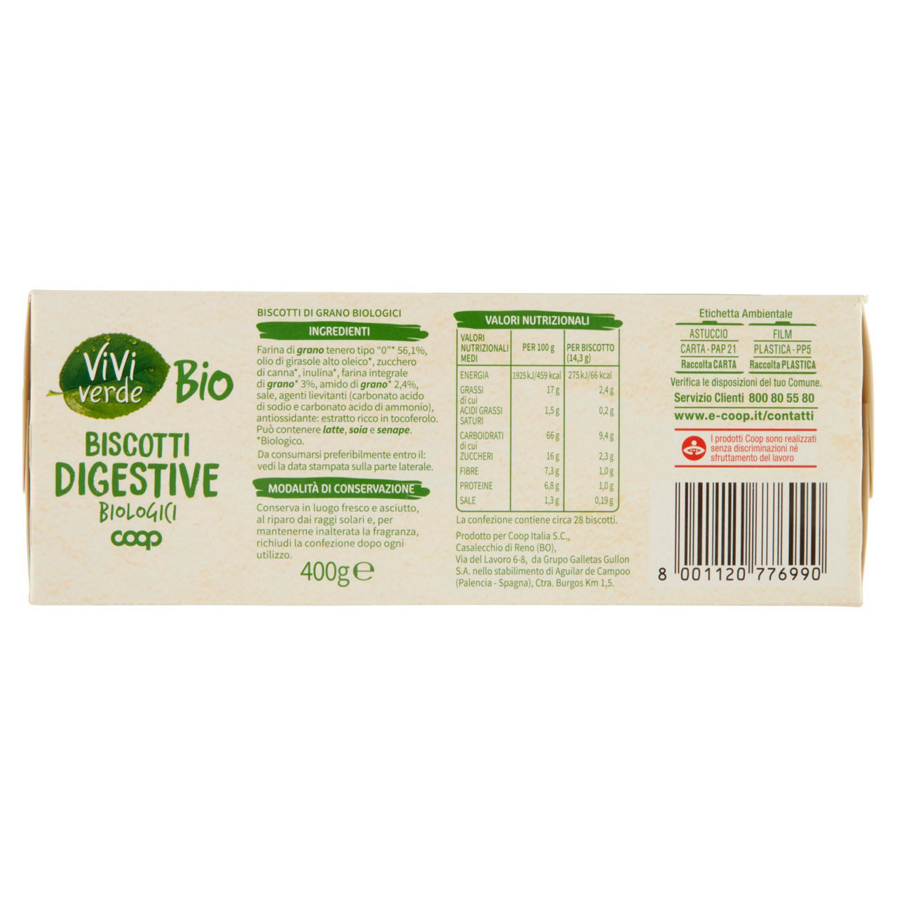 Biscotti Digestive bio 400 gr - Immagine 21