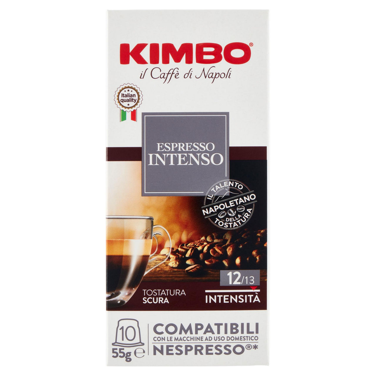 Caffè in capsule espresso intenso compatibili con Nespresso 10 pz