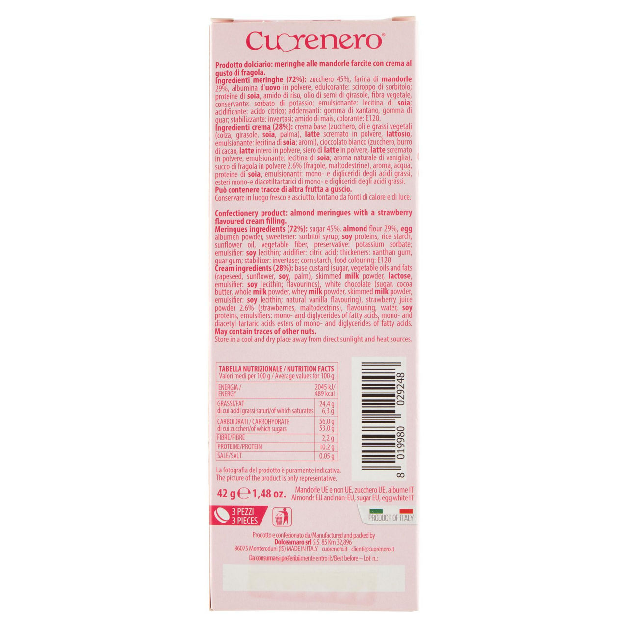 Macaron fragola cuorenero g 42 - Immagine 21
