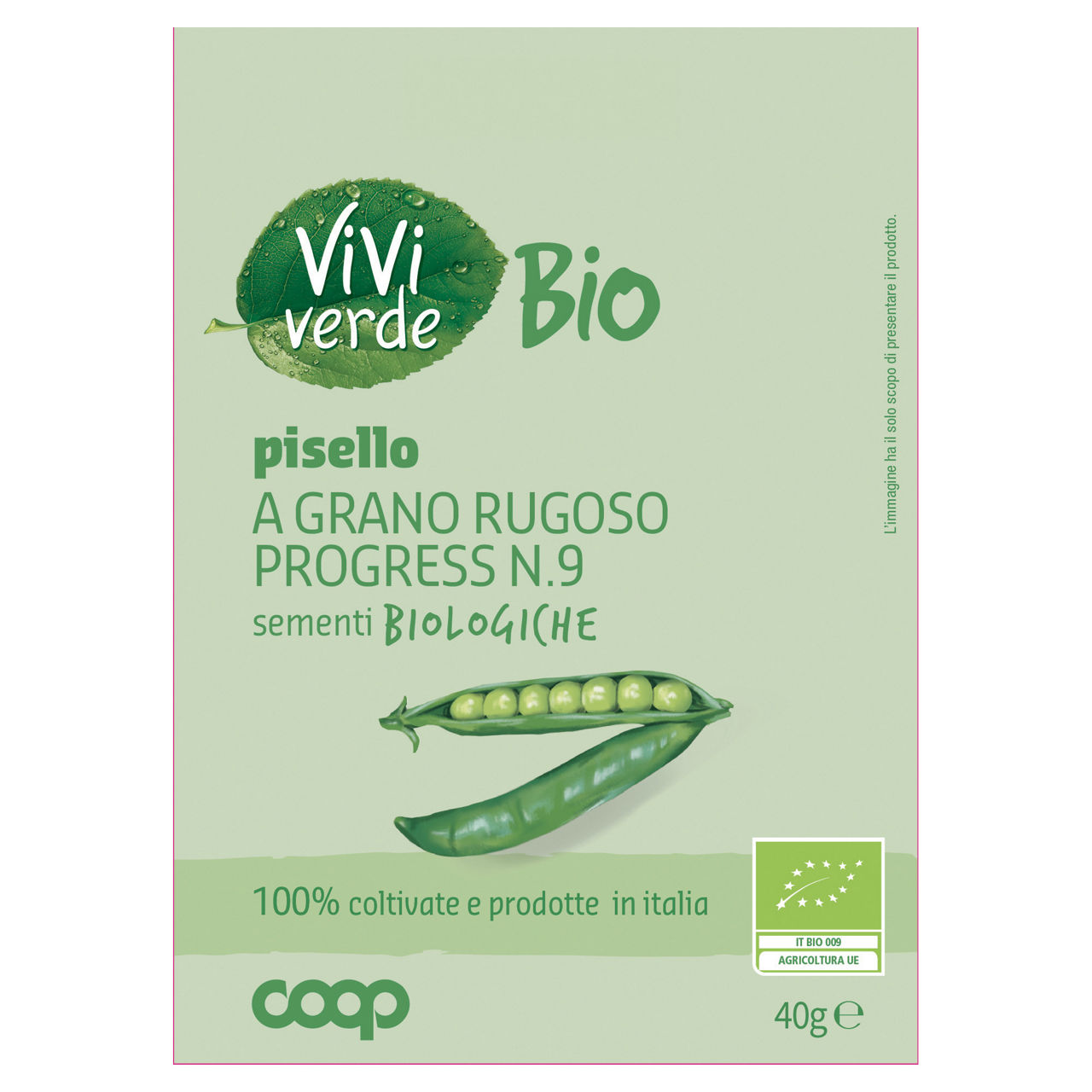 Sementi pisello a grano rugoso progress n.9  bio 40 gr