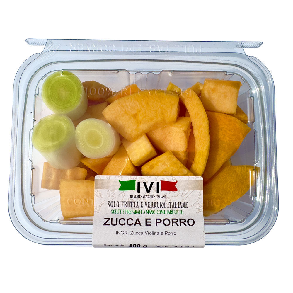 Zucca gialla e porro 400 gr