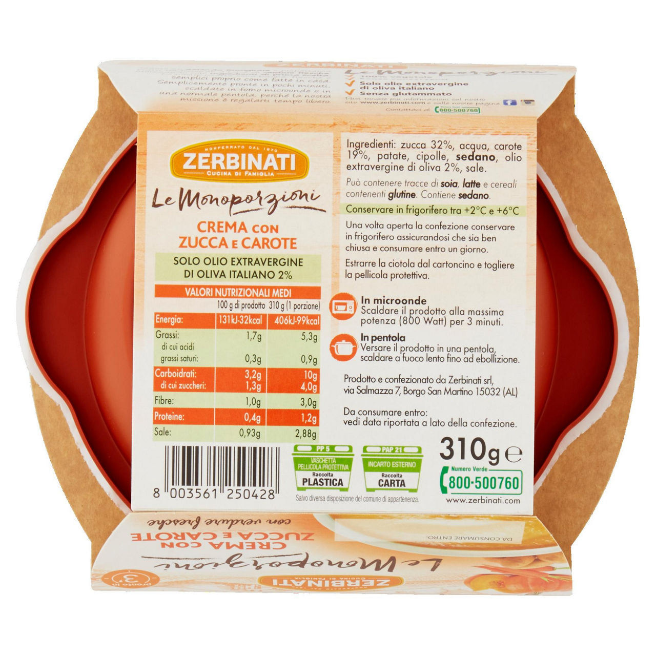 Crema con zucca e carote 310 gr - Immagine 51
